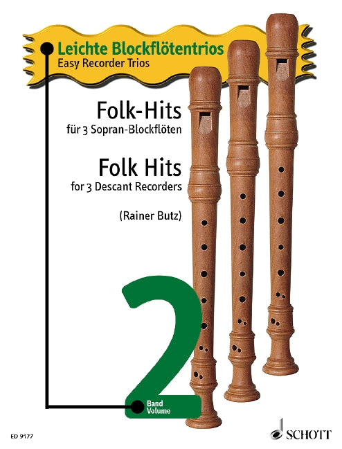 Folk Hits for 3 Descant Recorders Volume 2