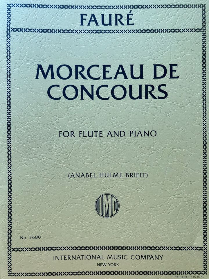 Morceau de Concours Flute/Piano