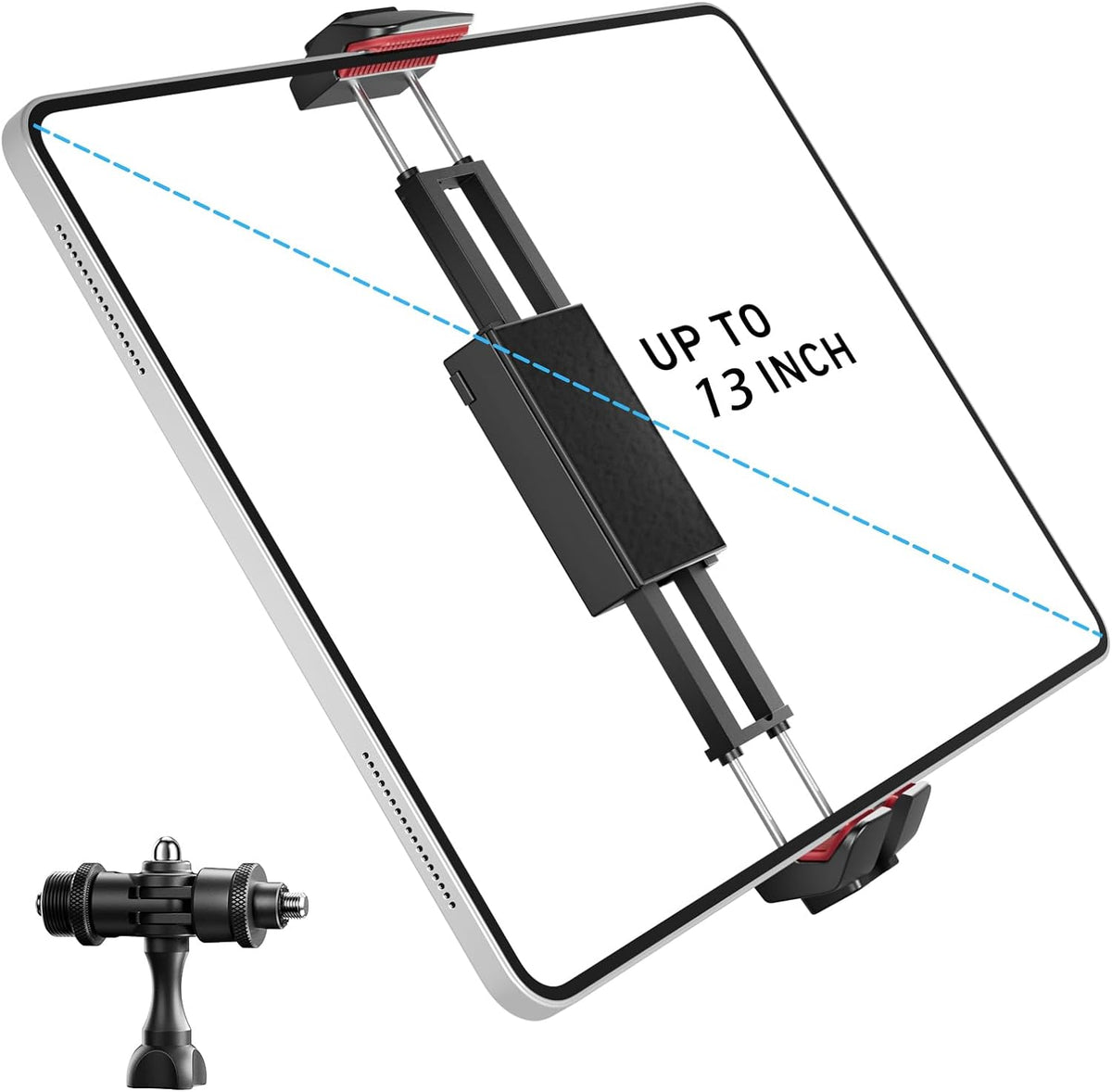 KraftGeek Capsule FlexyMount Music Stand Phone and Tablet Holder Black