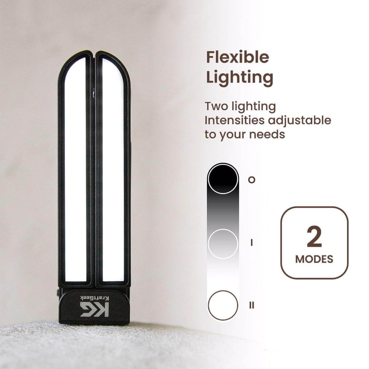 KraftGeek Capsule LumiLight Music Stand Light Black