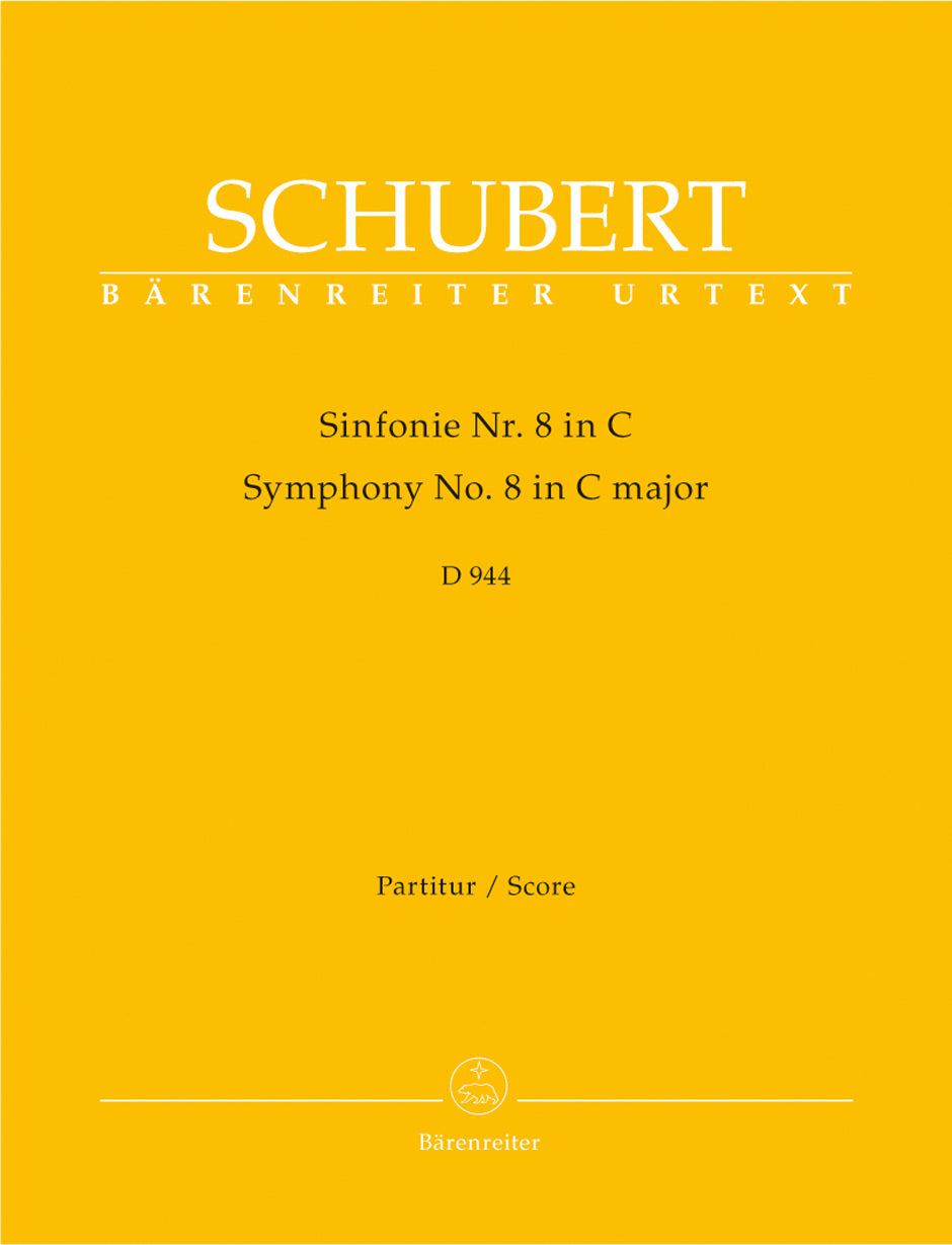SYMPHONY NO 8 THE GREAT IN C D.944 FS SCHUBERT