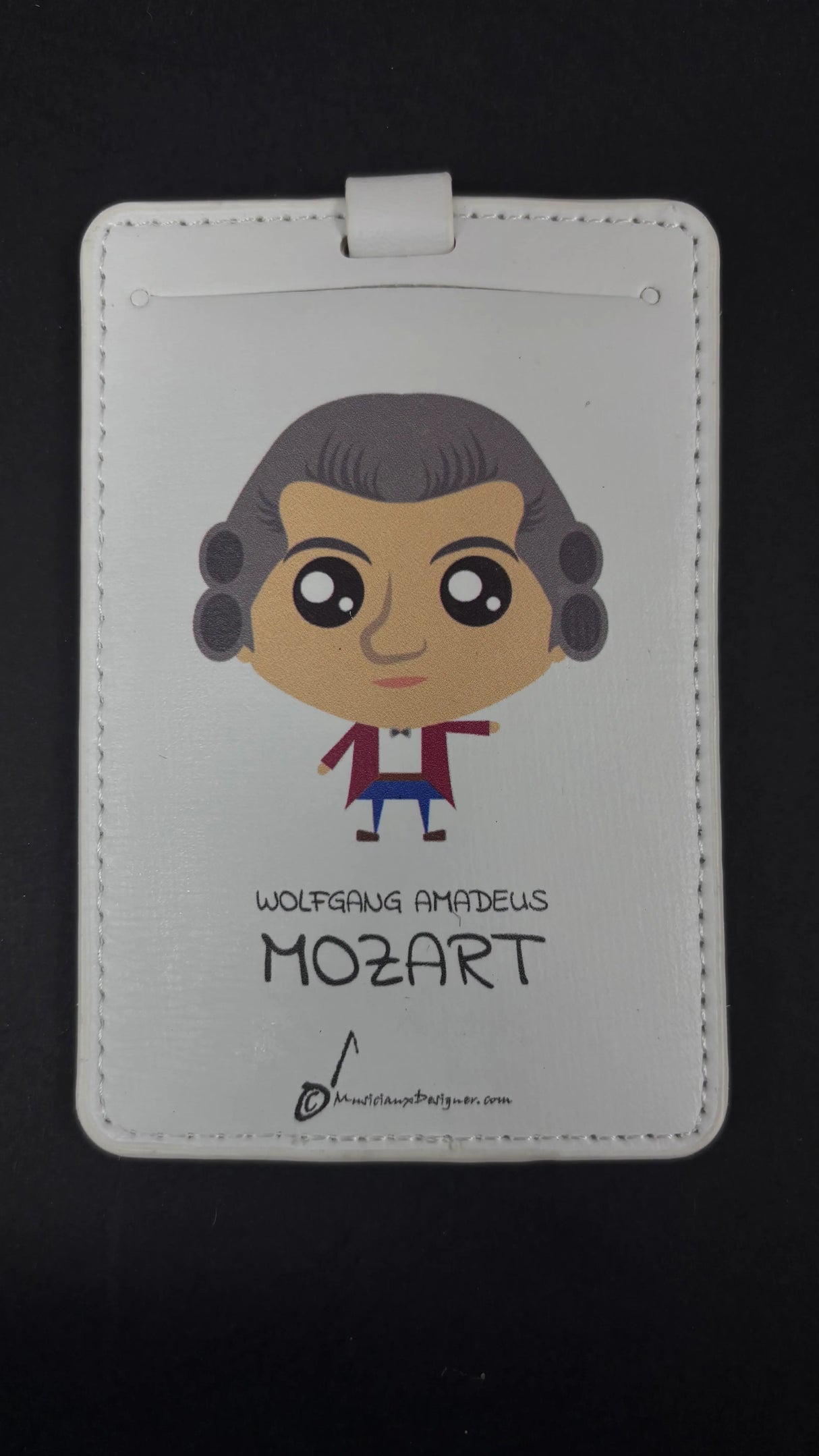 Musician Designer Wolfgang Amadeus Mozart Luggage Tag