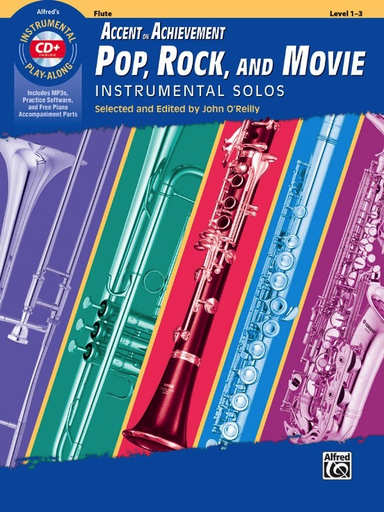 AOA Pop Rock & Movie Solos Flute Bk/CD