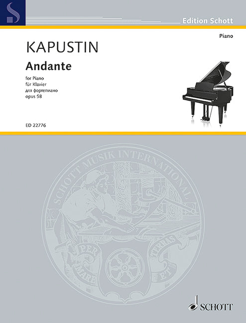 Kapustin: Andante for Piano Op 58 - Kapustin Nicolai