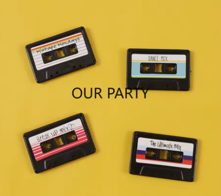 Cassette Tape Magnets Pack of Four