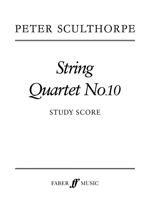 STRING QUARTET NO.10 (STUDY SCORE) - Faber 0571515398