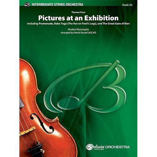 Mussorgsky Themes from Pictures at an Exhibition String Orchestra Grade 2.5 Score/Parts arranged by Roszell