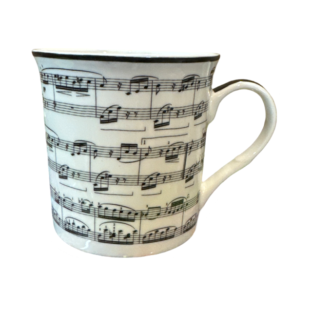 Mug White with the Manuscript of Fur Elise