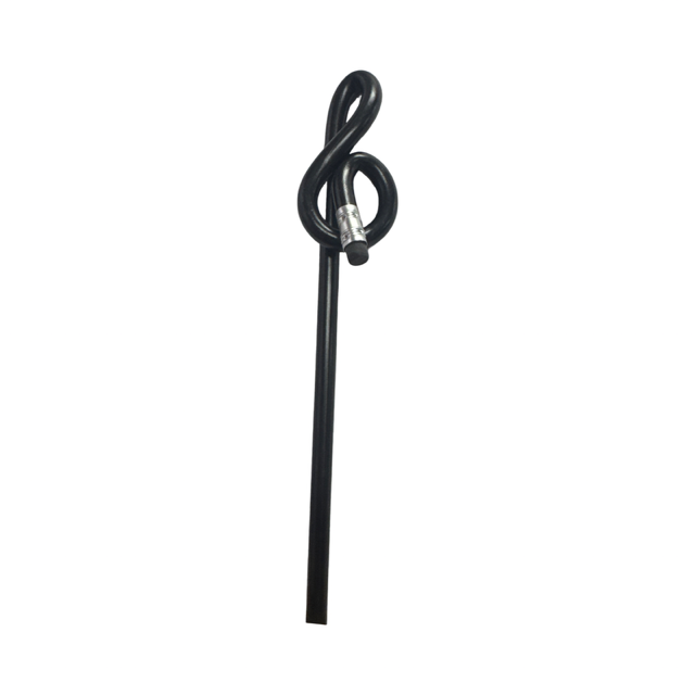 Bentcil Treble Clef Pencil Black with Eraser