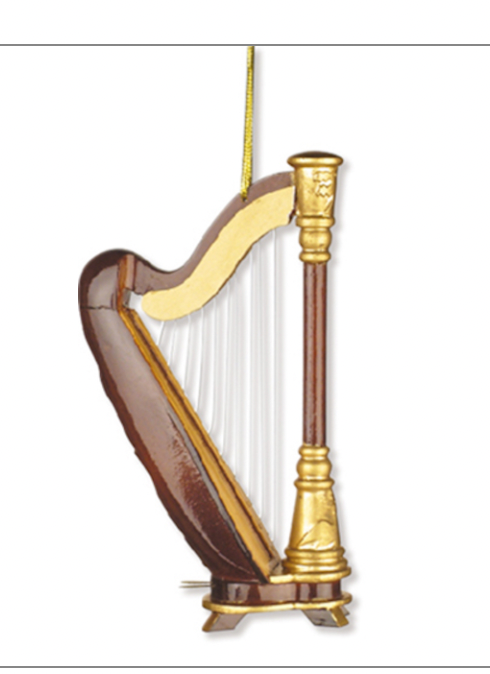 Christmas Decoration Harp Ornament