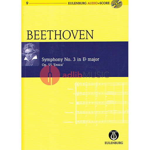 Beethoven - Symphony #3 Ebmaj Op55 Eroica - Study Score/CD Eulenburg