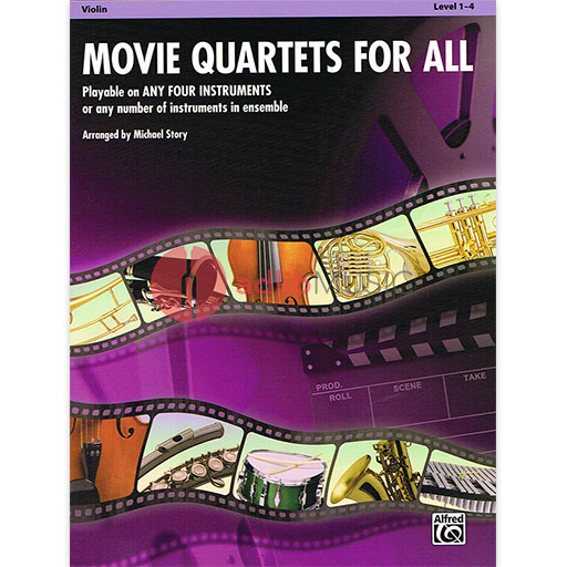 Movie Quartets for All Violin