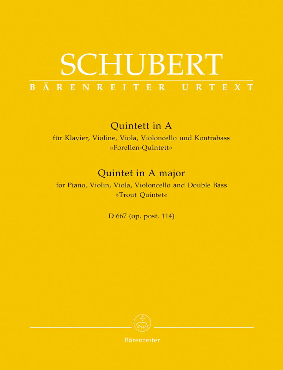 Schubert Trout Quintet Op Post 114 D 667 Parts