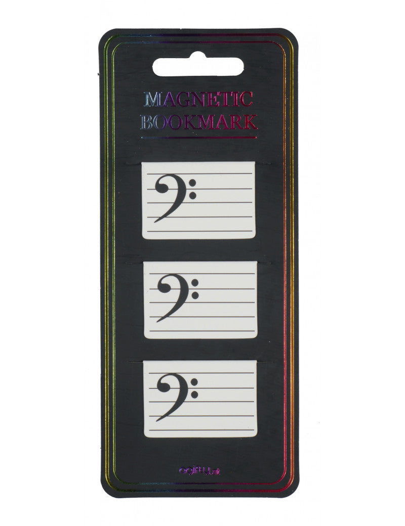 Magnetic Bass Clef Bookmarks