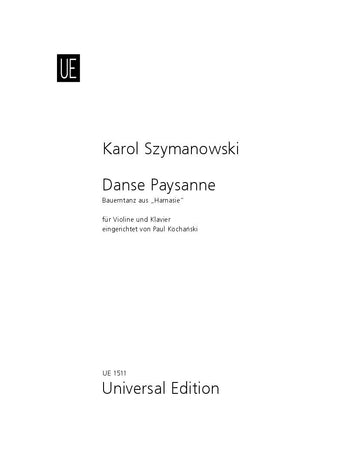 Szymanowski - Danse Paysanne - Violin/Piano Accompaniment Universal UE01511