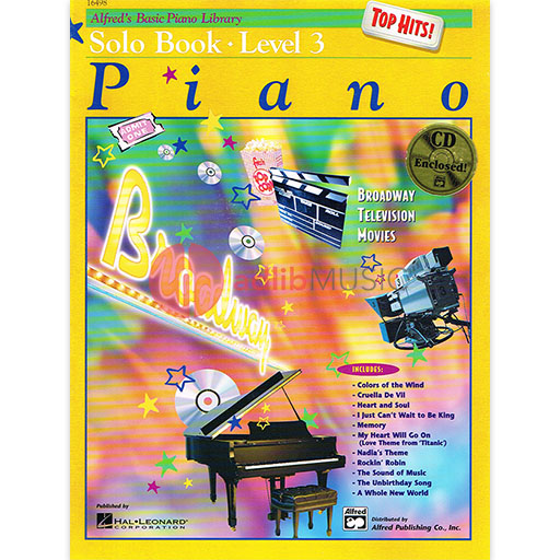 Alfred's Basic Piano Course - Top Hits! Solo Book 3/CD - Alfred Music