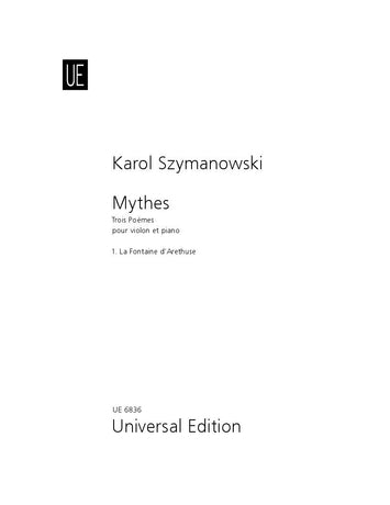 Szymanowski - Mythes: 1. La Fontaine d'Arethuse - Violin/Piano Accompaniment Universal UE06836