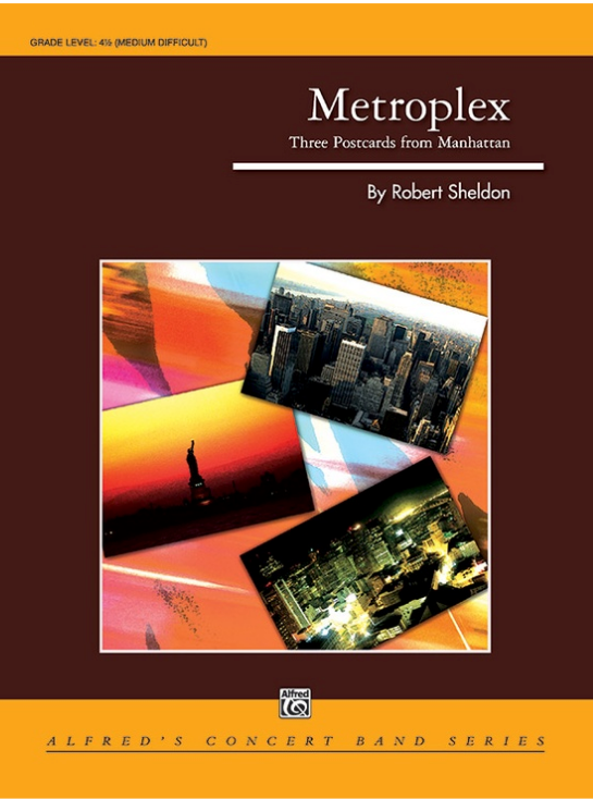 Metroplex Three Postcards from Manhattan CB Gr 4.5 Sheldon Robert