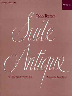 Rutter - Suite Antique - Flute Solo Oxford University Press 9780193586918