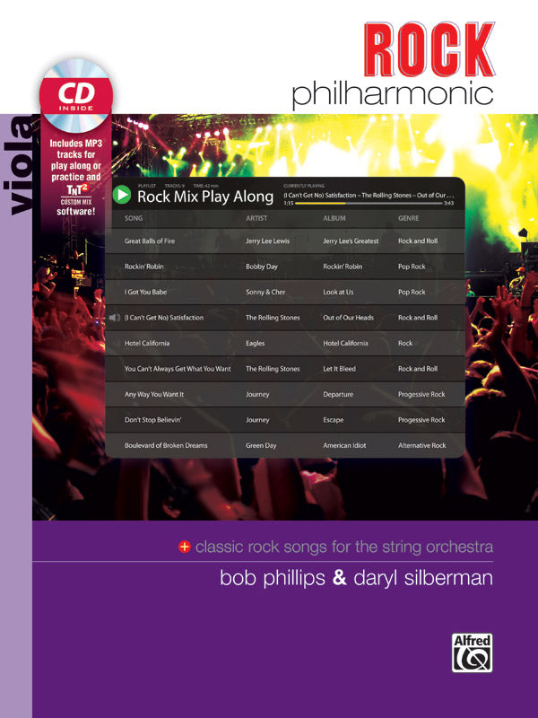 Rock Philharmonic Viola Bk/CD String Orch Method Phillips Silberman Alfred