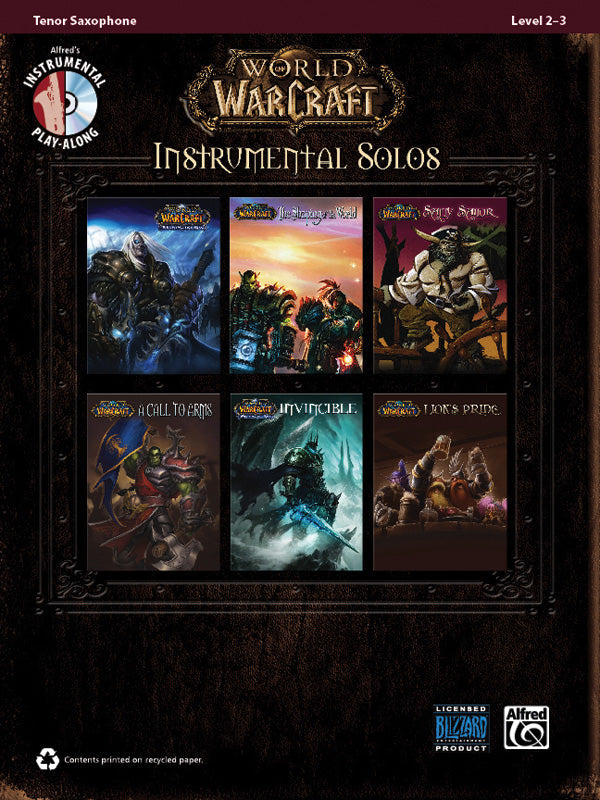 WORLD OF WARCRAFT INSTRUMENTAL SOLOS T/SAX BK/CD