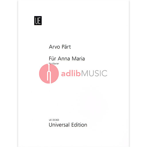 For Anna Maria Piano Solo