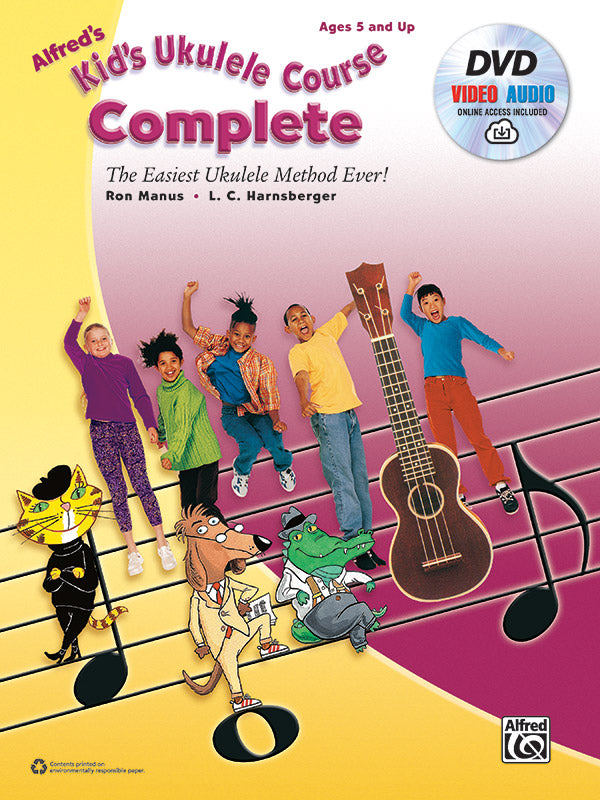 Alfreds Kids Ukulele Course Complete Book/CD/DVD