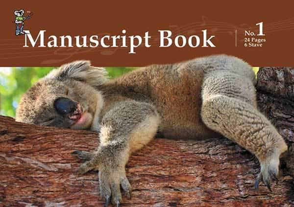 Manuscript Book 1  A5 Stapled 24 Pages 6 Stave