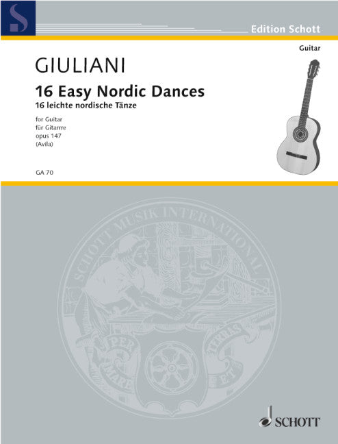 16 Easy Nordic Dances for Guitar Op 147