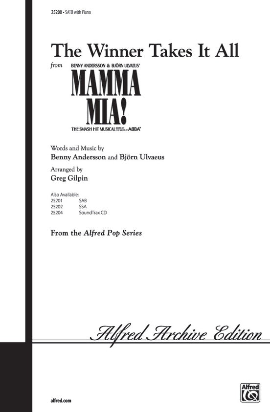 Winner Takes It All - SATB Gilpin