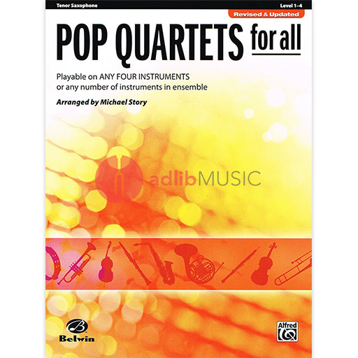 Pop Quartets for All Tenor Sax