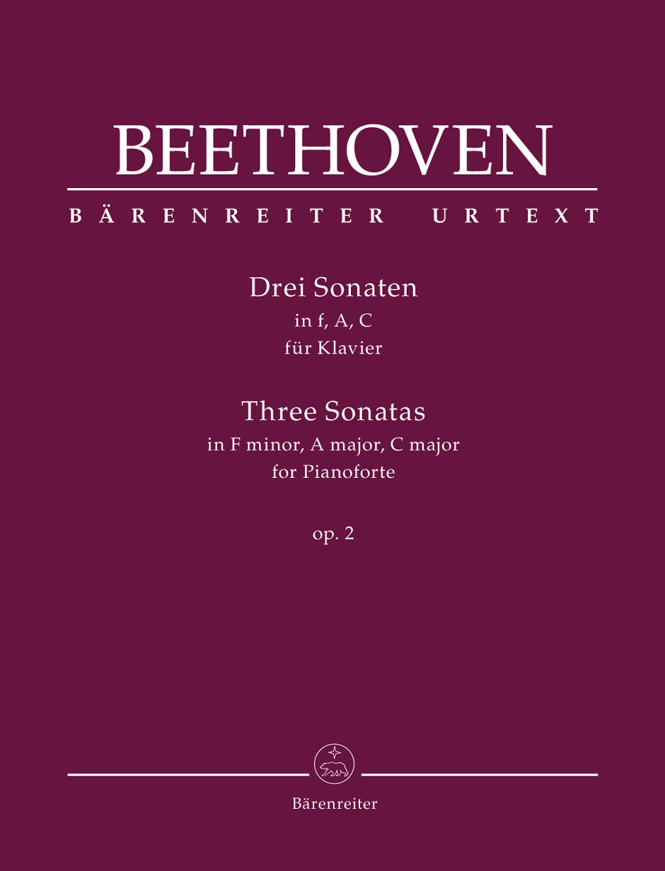 Beethoven Three Piano Sonatas Op 2 No 1-3