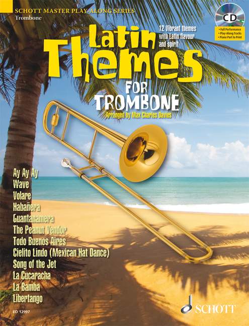 Latin Themes for Trombone Book/Cd