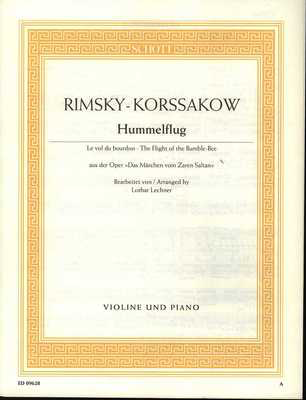 The Flight of the Bumble-Bee - from the Opera "The Tale of Tsar Saltan" Violin and Piano - Nikolay Rimsky-Korsakoff - Violin Schott Music