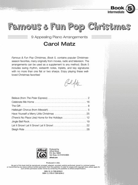 Famous & Fun Pop Christmas Book 5