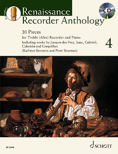 Renaissance Recorder Anthology Book 4 Book/CD - Various Bowman Peter; Bennets Kathryn