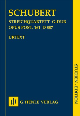 String Quartet G major Op post D887 Study Score