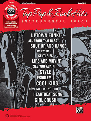 Top Pop & Rock Inst Solos Alto Sax Bk/CD