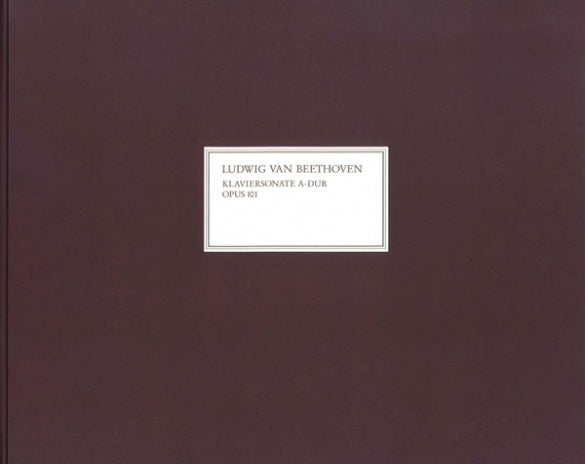 Piano Sonata No 28 in A major Facsimile Bound Ed