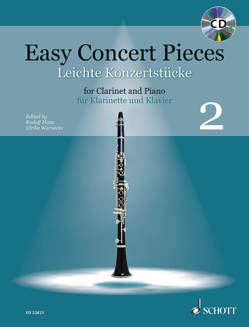 Easy Concert Pieces for Clarinet 2 Book/CD - Various Mauz Rudolf