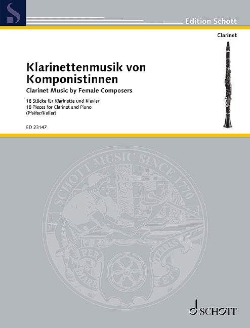 Clarinet Music by Female Composers -Clarinet/Piano - Various Pfeifer Sabine