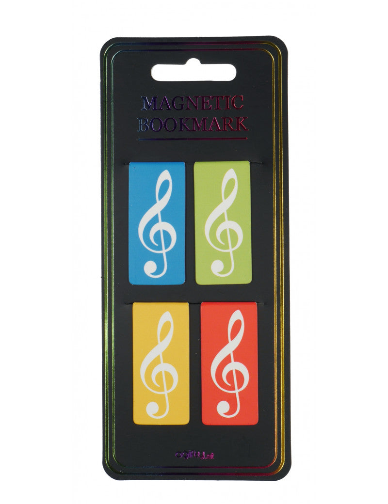 Magnetic Colourful Treble Clef Bookmarks