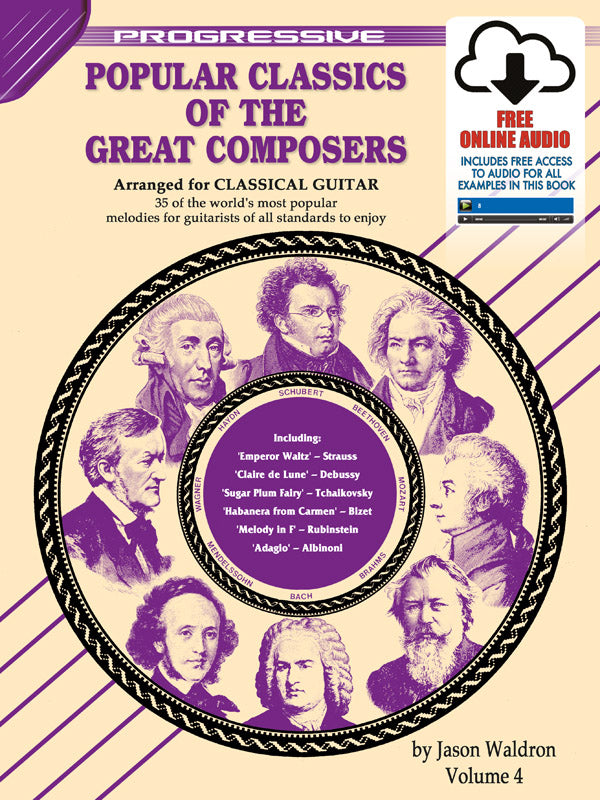 Popular Classics of Great Composers Vol 4 Bk/OLA - Classical Guitar