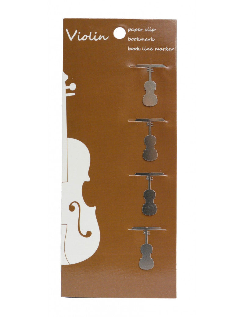 String Instrument Paper Clips Pack of 4 Stainless Steel Violin/Viola/Cello