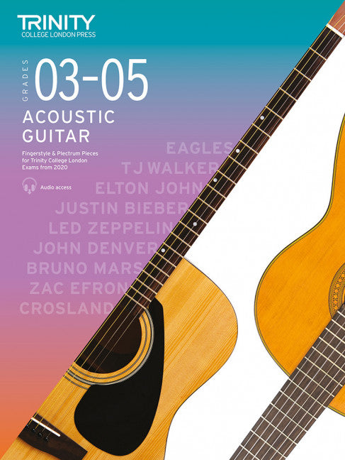Trinity Acoustic Guitar Pieces 2020-23 Grades 3-5
