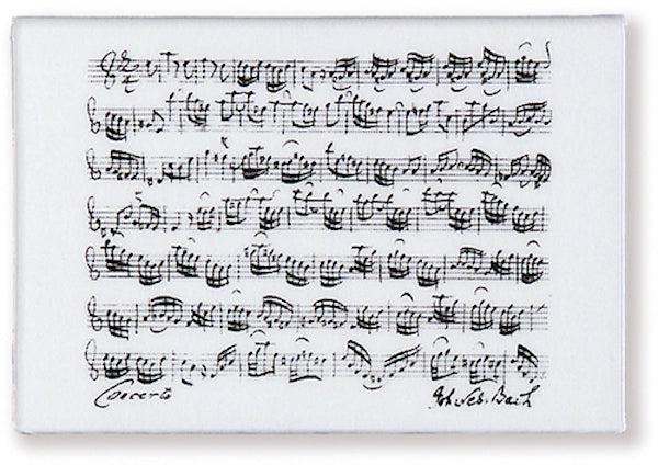 Fridge Magnet Bach Manuscript