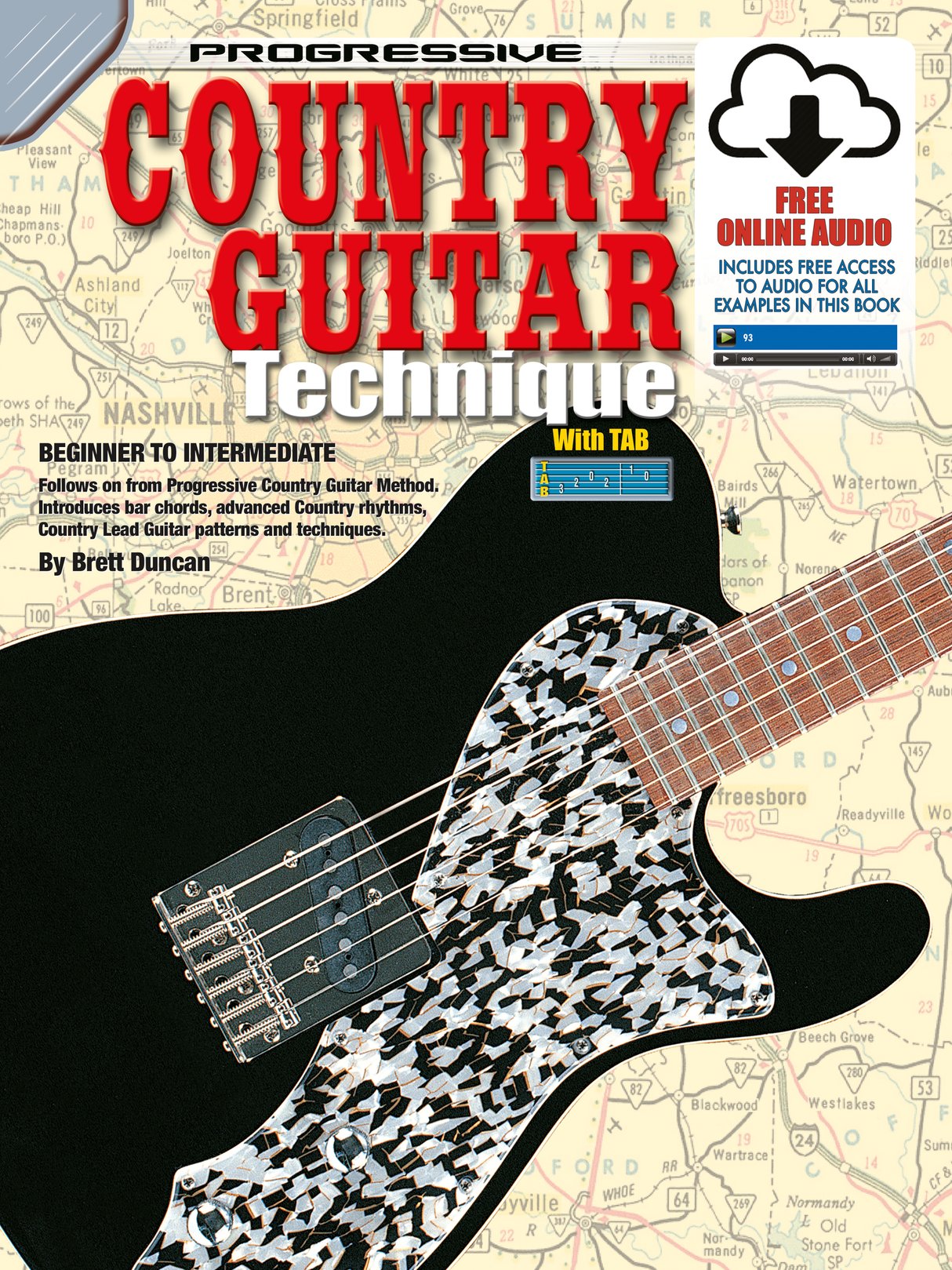 Progressive Country Guitar Technique Bk/OLA