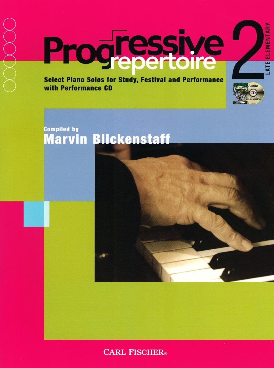 Progressive Repertoire 2- Piano Solo Book/CD - Various Blickenstaff Marvin Carl Fischer PL1208