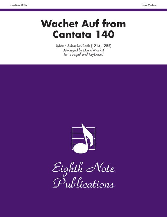 Wachet Auf from Cantata 140 Trumpet/Piano