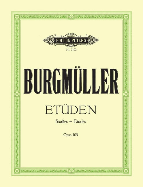 18 Characteristic Studies Op. 109 - Johann Friedrich Burgmuller - Piano Edition Peters Piano Solo